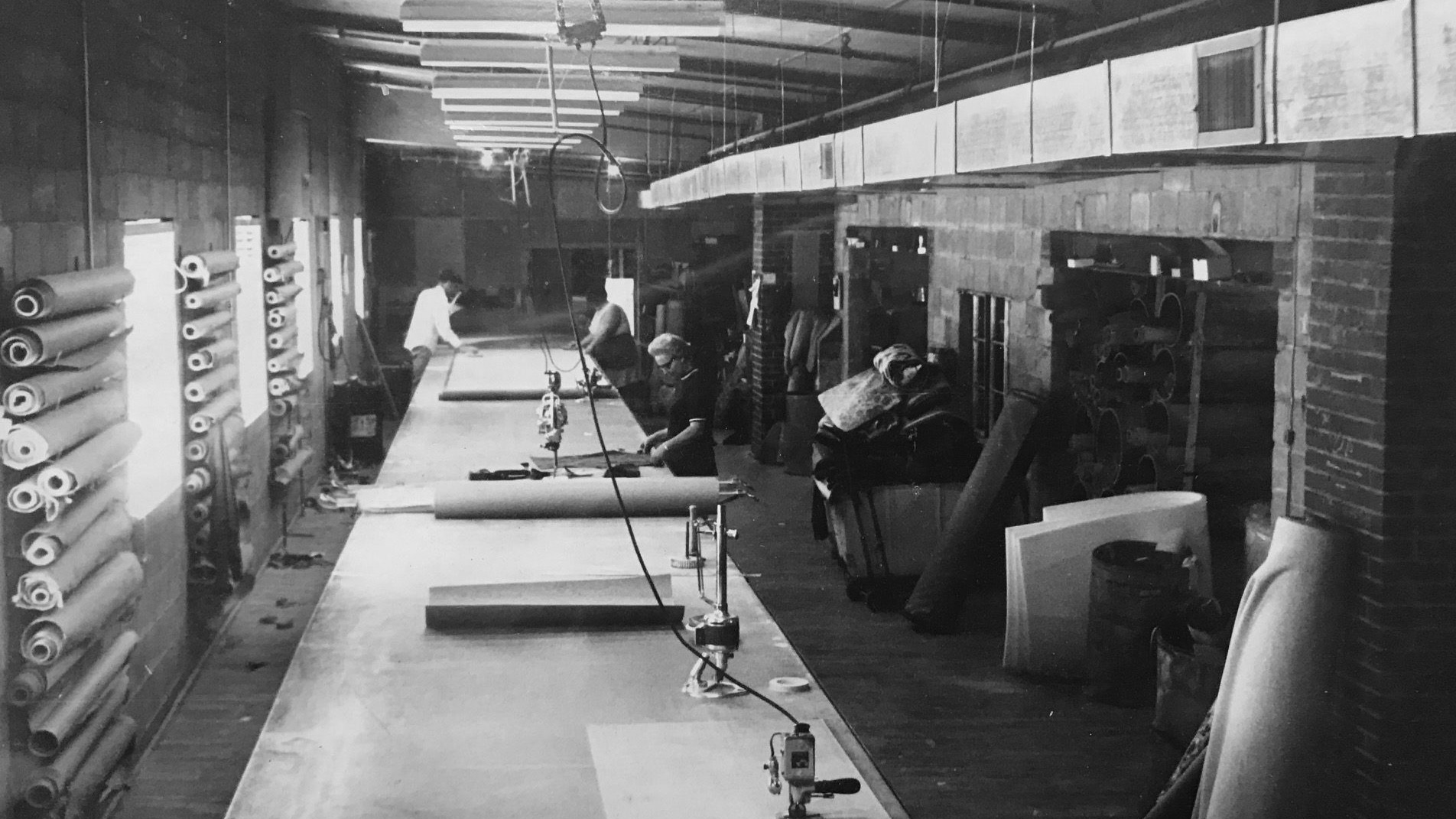 historic image of workers in edgecombe factory
